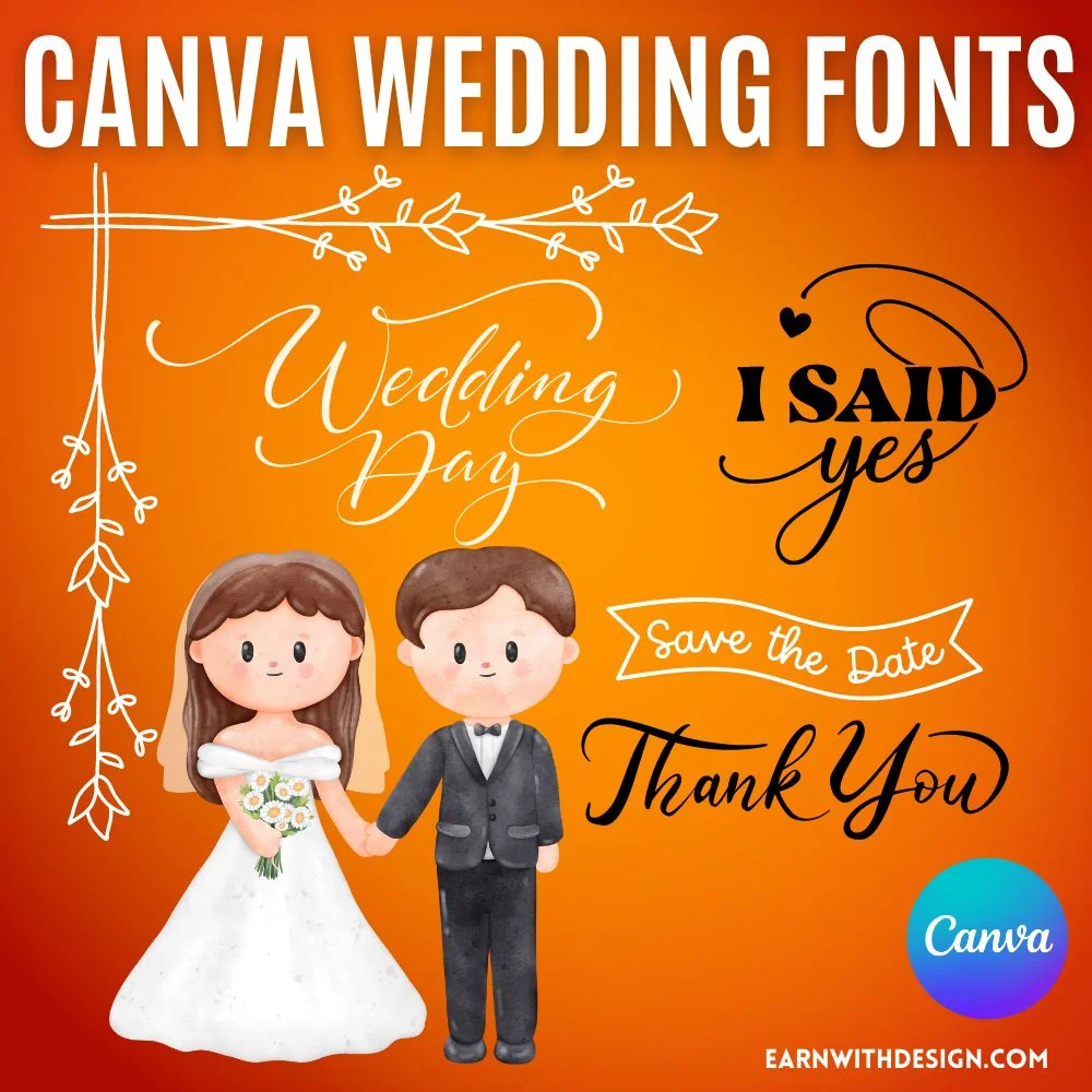 canva wedding font 2 unique fonts best canva font combos elegant cursive font wedding invitation card best fonts