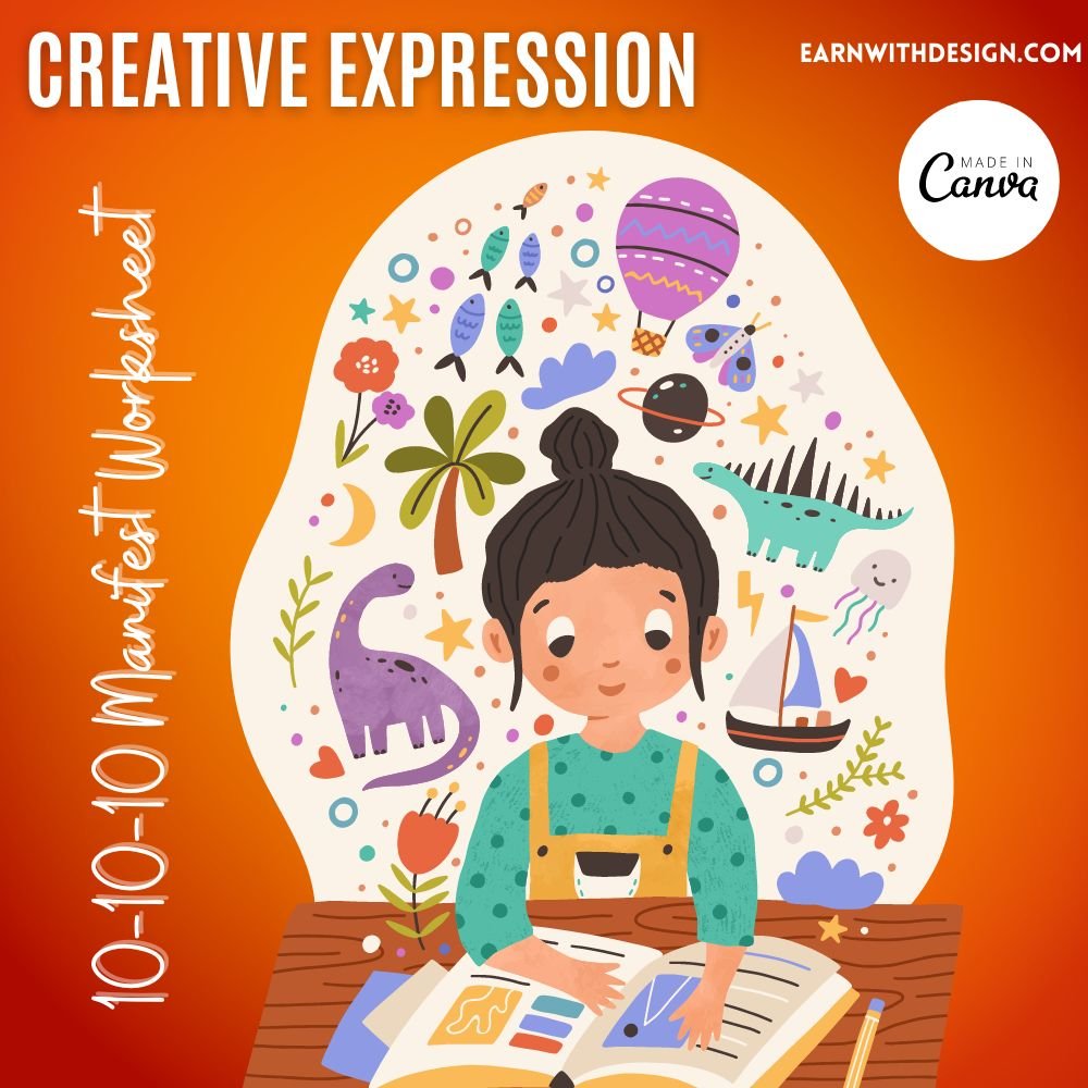 10-10-10 Manifest worksheet creative expression be creative find some inspiration