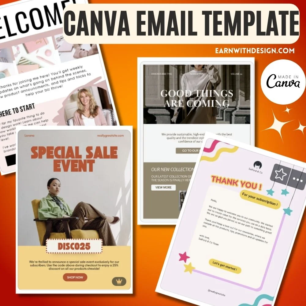canva email template 2 professional coaches