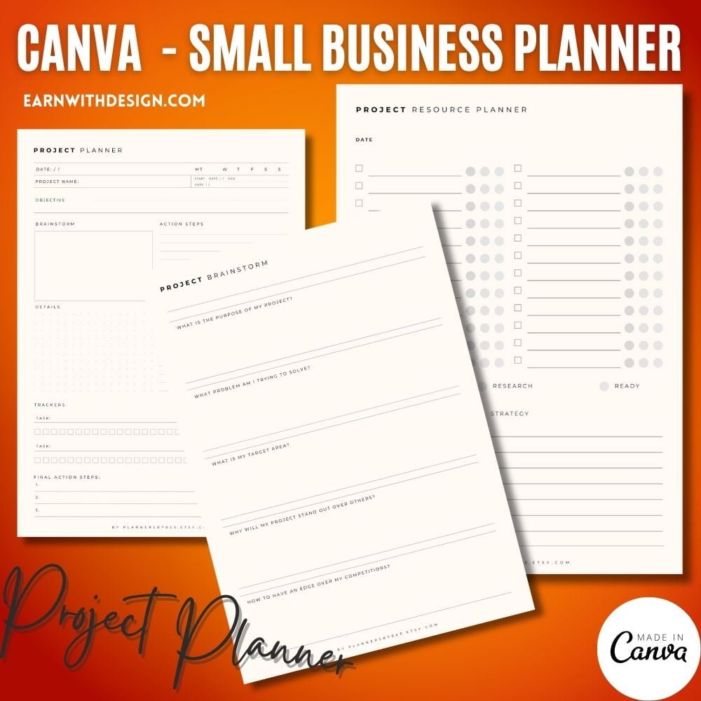 project planner different tasks marketing strategy perfect planner