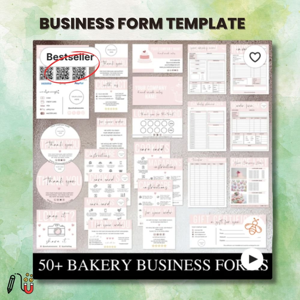 BUSINESS FORM TEMPLATE (2) business form template, canva template, invoice template , receipt template, quotation template, business card template
