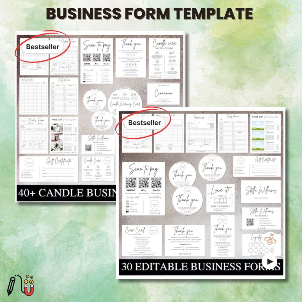 BUSINESS FORM TEMPLATE business form template, canva template, invoice template , receipt template, quotation template, business card template