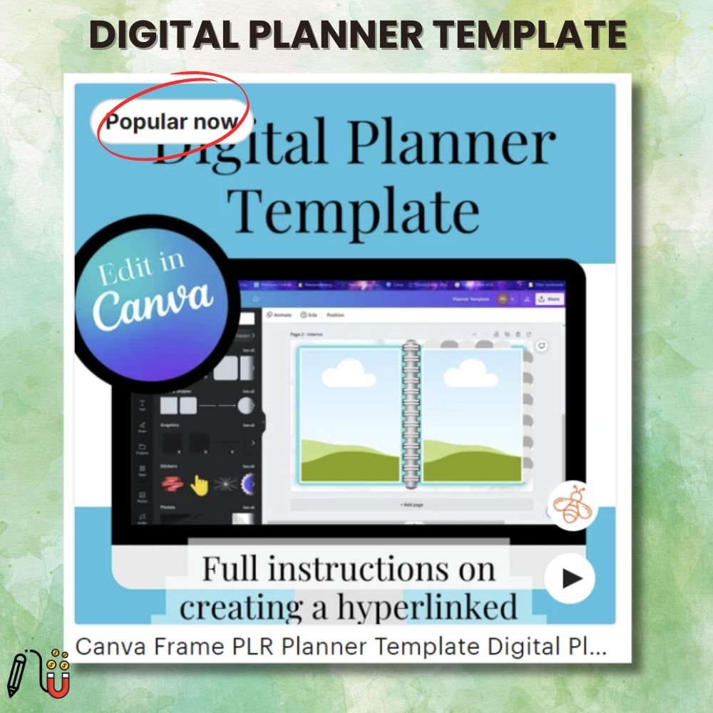 Digital planner template best digital products, online courses, physical products, best sellers, potential customers, Etsy shop, digital stickers, passive income, best-selling digital products, digital art