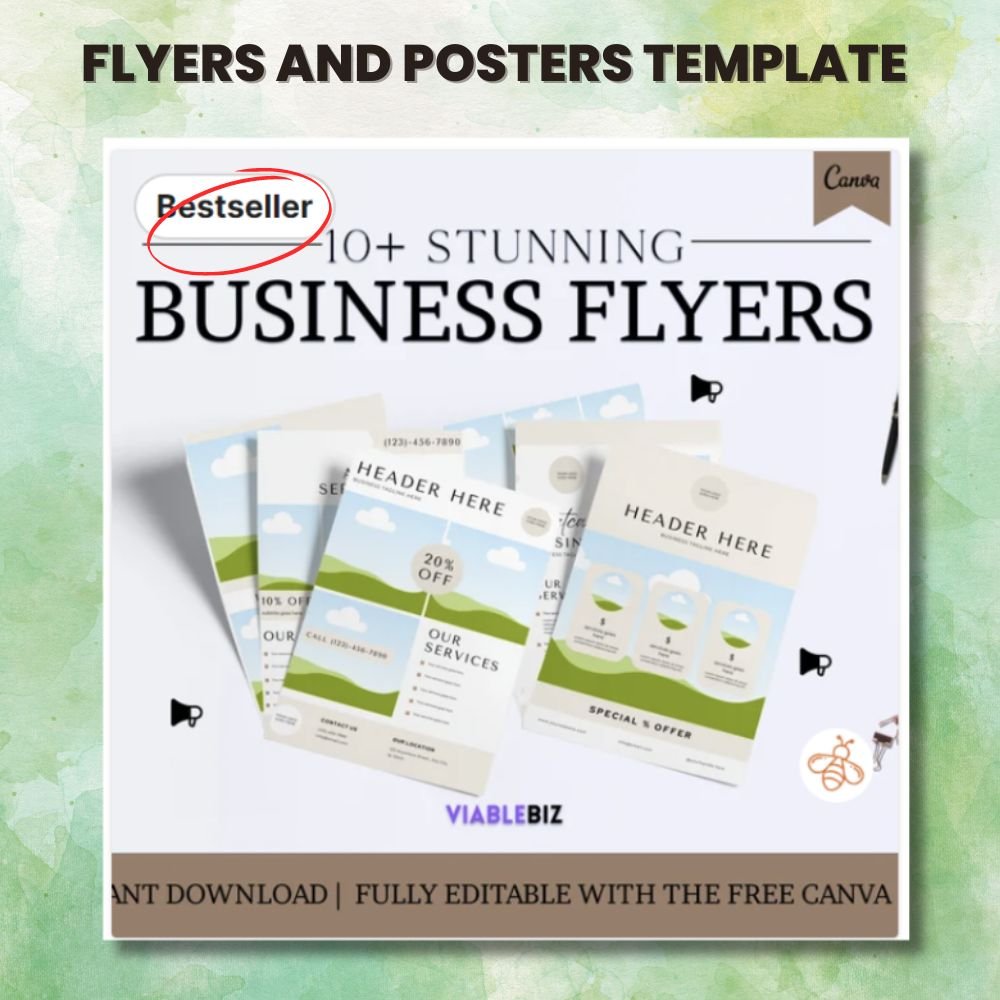 Flyers and Posters Template (2) Flyers and Posters Template, can va template, business flyers, graphic design, business designer