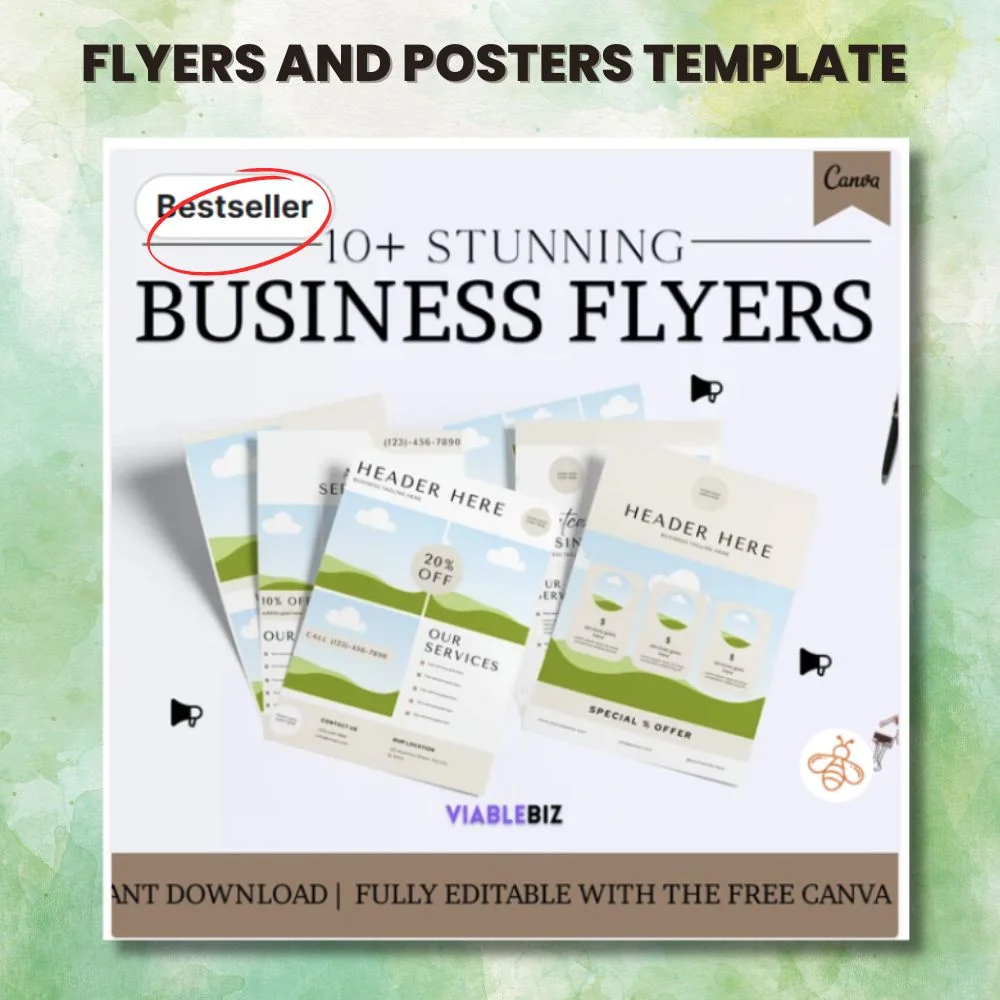 Flyers and Posters Template (2) Flyers and Posters Template, can va template, business flyers, graphic design, business designer