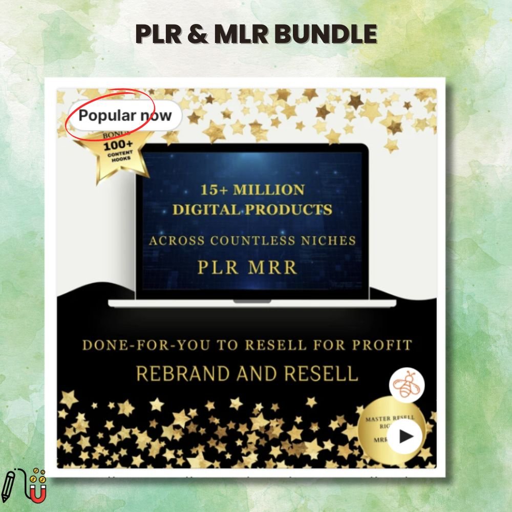 PLR & MLR Bundle (2) PLR (Private Label Rights) & MLR (Master Label Rights) Bundles, canva template