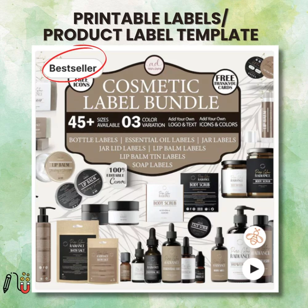 Printable Labels_ Product Label Template (2) printable label, product label, canva template, done-for-you template
