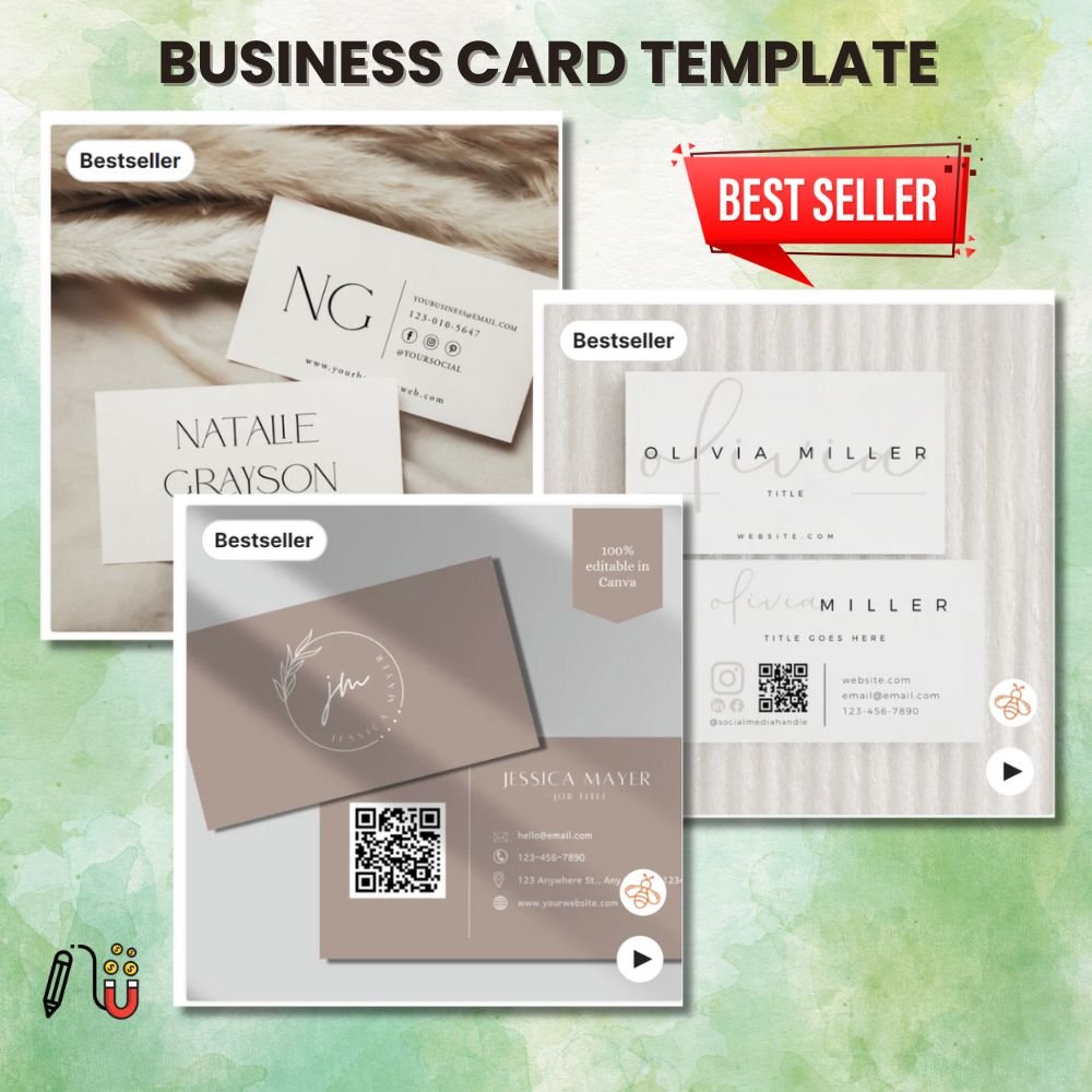 business card template (2) canva business card template, content creators, right place, advertising partners, own website, privacy preferences, site integrity, market demand, Etsy app, logo design, whole host, target market,