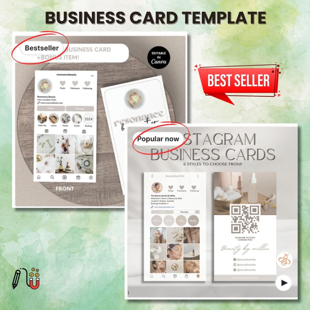 business card template (3) canva business card template, content creators, right place, advertising partners, own website, privacy preferences, site integrity, market demand, Etsy app, logo design, whole host, target market,