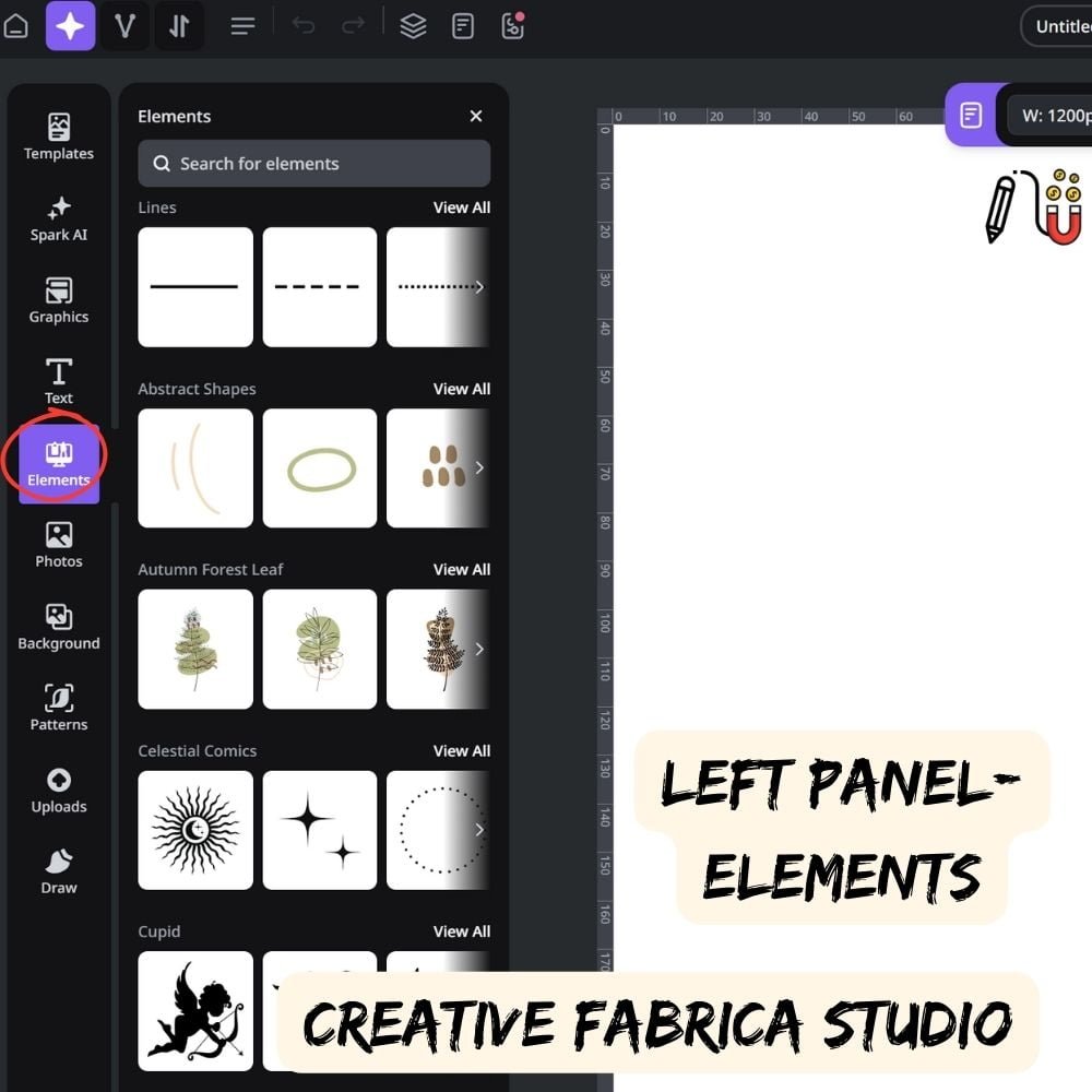 creative work, design process, design assets, CF Studio, unique features, commercial purposes, specific needs, scalable vector graphics, craft designs, skill levels, search bar, commercial license, background remover