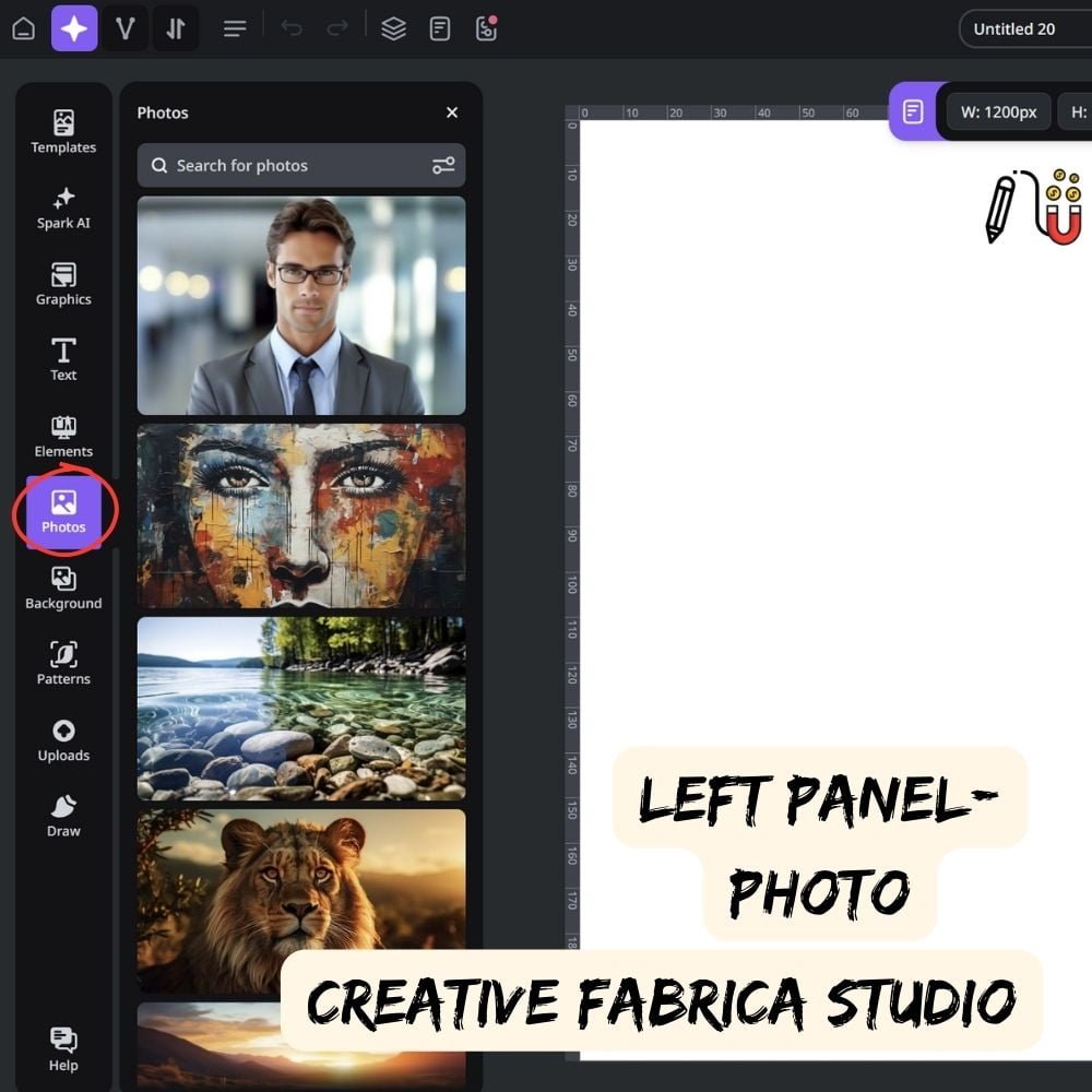 creative work, design process, design assets, CF Studio, unique features, commercial purposes, specific needs, scalable vector graphics, craft designs, skill levels, search bar, commercial license, background remover