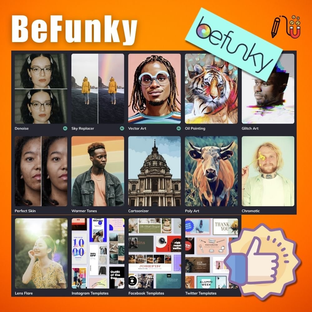 befunky, customizable templates, design wizard, similar features, google drive, customization options, key features, collaboration features, social media marketers, excellent canva alternatives, unique features, wide range of templates