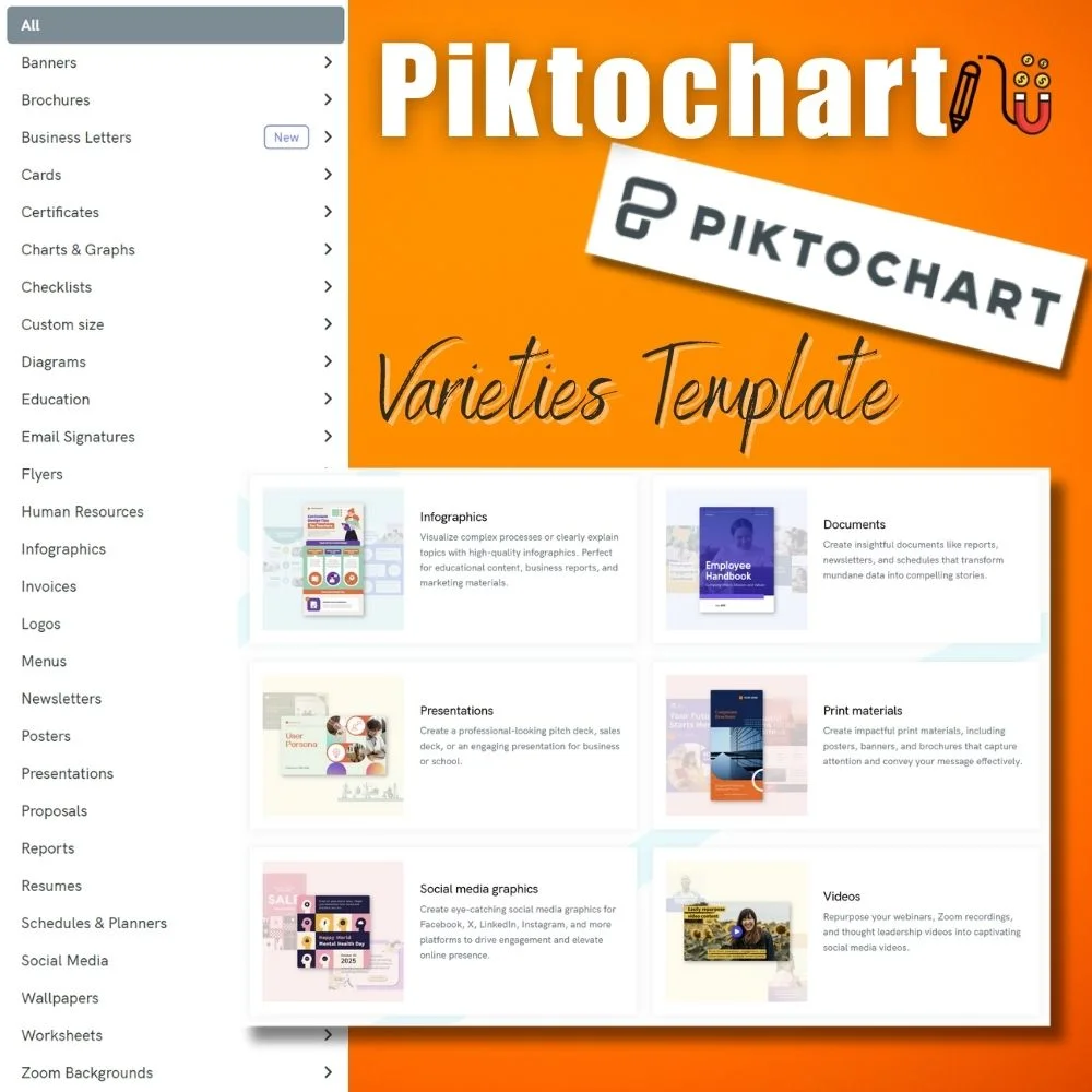 Piktochart piktochart, various purposes, premium features, design projects, unique designs, use case, basic features, worthy canva alternative, small business owners, great alternative, best part, limited features, social media platforms, best choice, design features