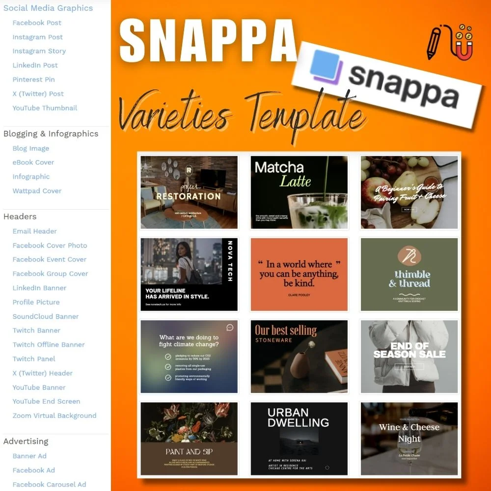Snappa (4) snappa, design elements, social media posts, design tools, ease of use, adobe spark, user-friendly interface, intuitive interface, graphic design tool, small businesses, marketing materials, visual content, free trial, design process, content creators, drop editor