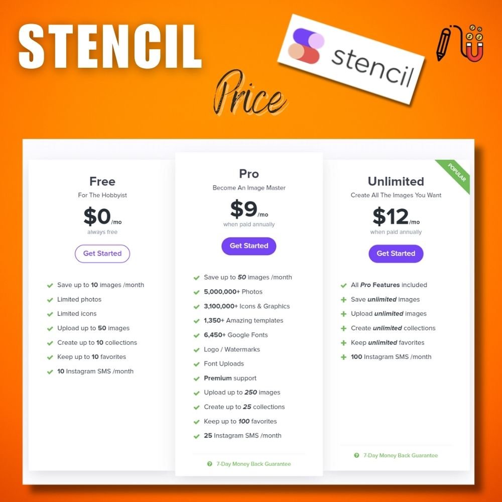 stencil, extensive library of templates, social media accounts, great tool, sound effects, user interface, premium plan, good choice, various templates, graphic design software, stunning visuals, steep learning curve, creative ideas, drop interface, visual elements