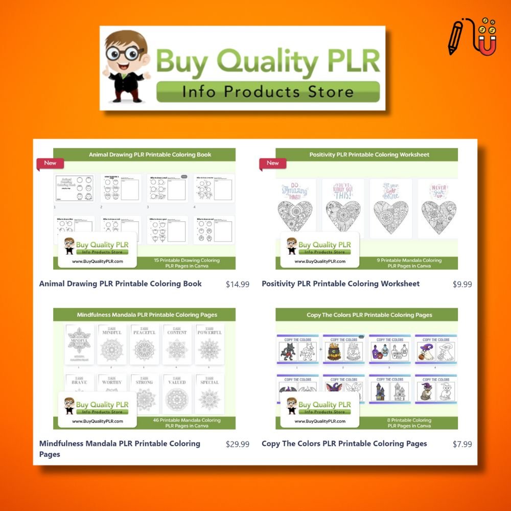 buy quality PLR plr coloring book personal use digital download free version of canva pdf download