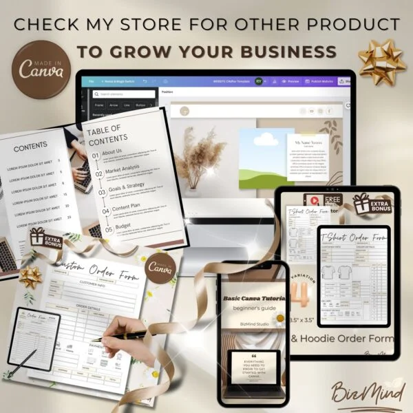 candle order form, business order form