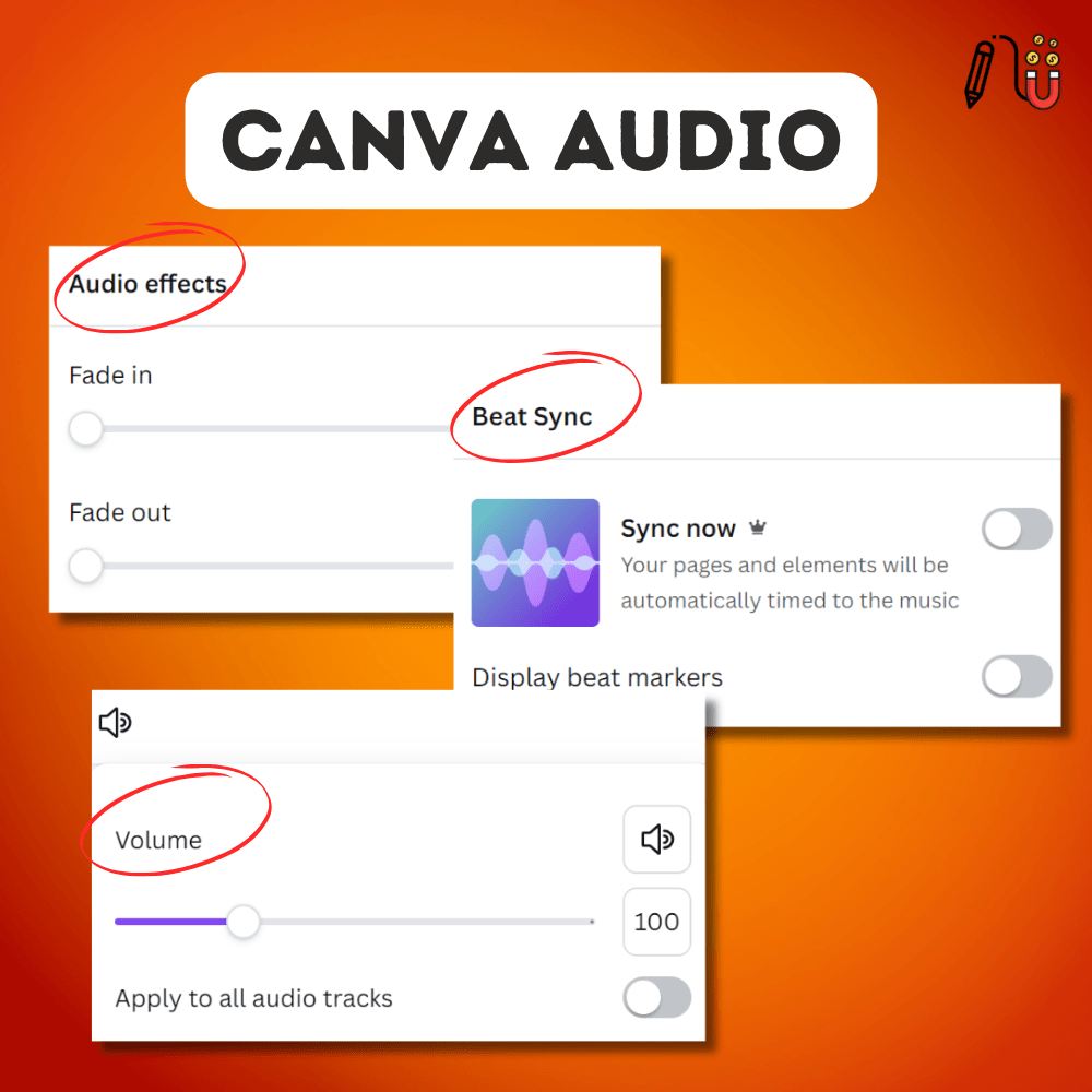 video audio, canva audio, canva animation