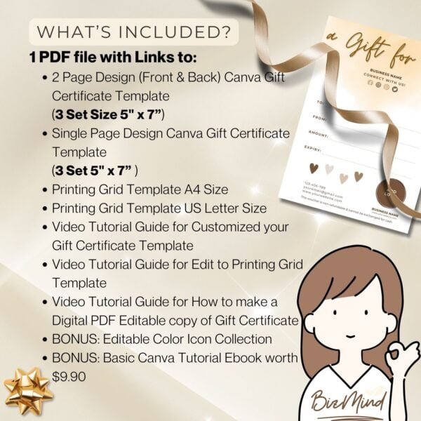 gift certificate template, voucher template