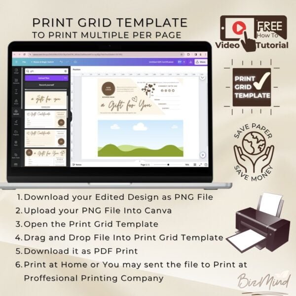 gift certificate template, voucher template