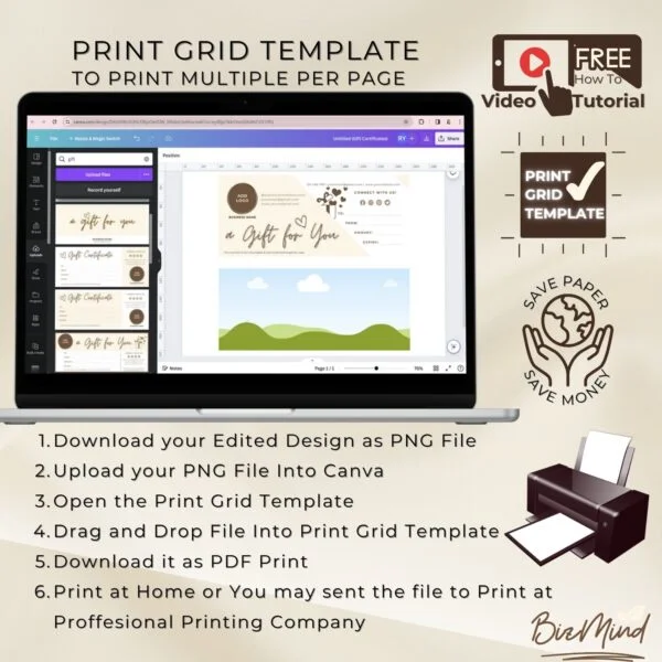 gift certificate template, voucher template