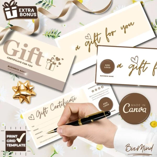 gift certificate template, voucher template