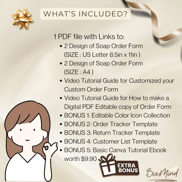 soap order form, custom order form
