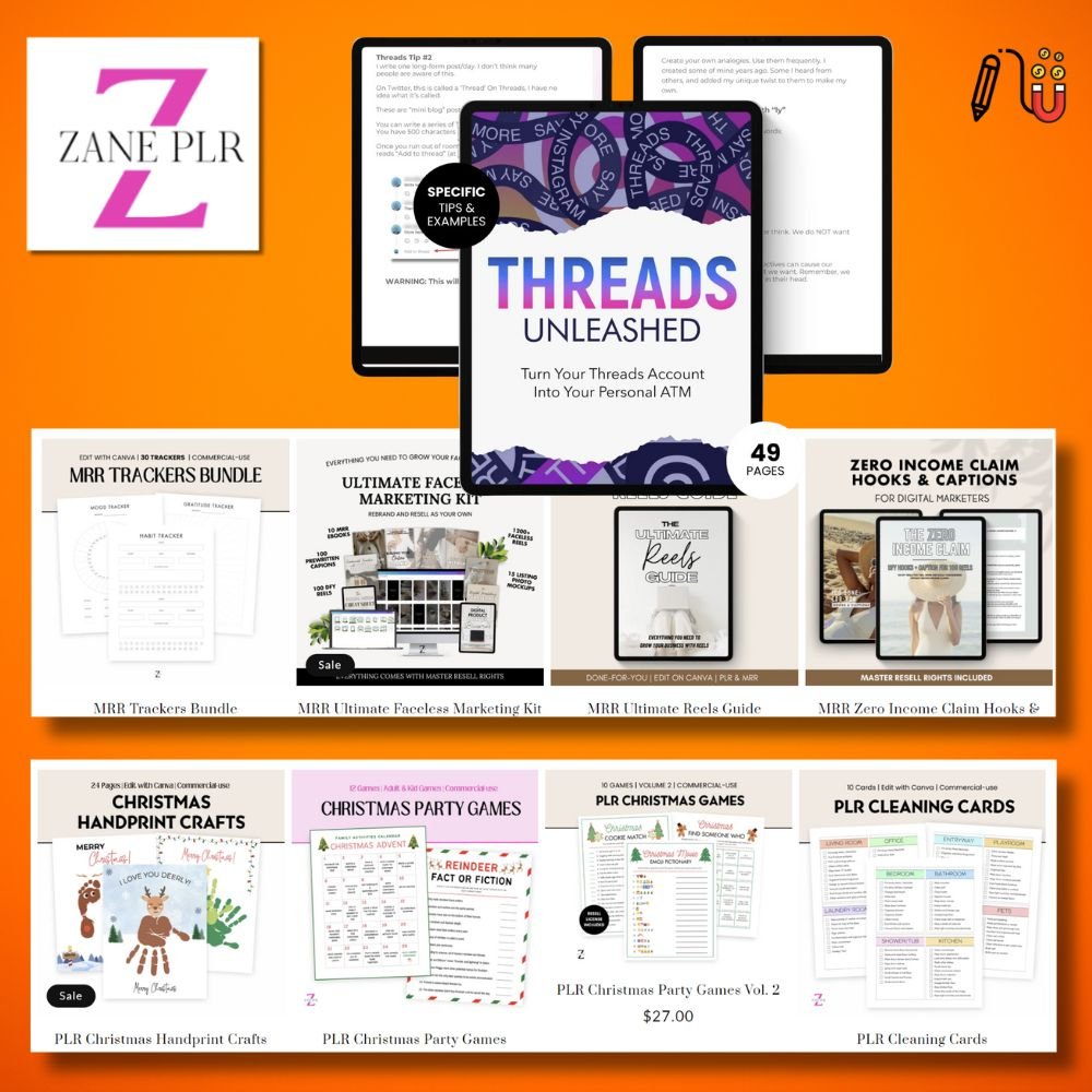 zane plr, plr canva template, plr printable, plr digital products