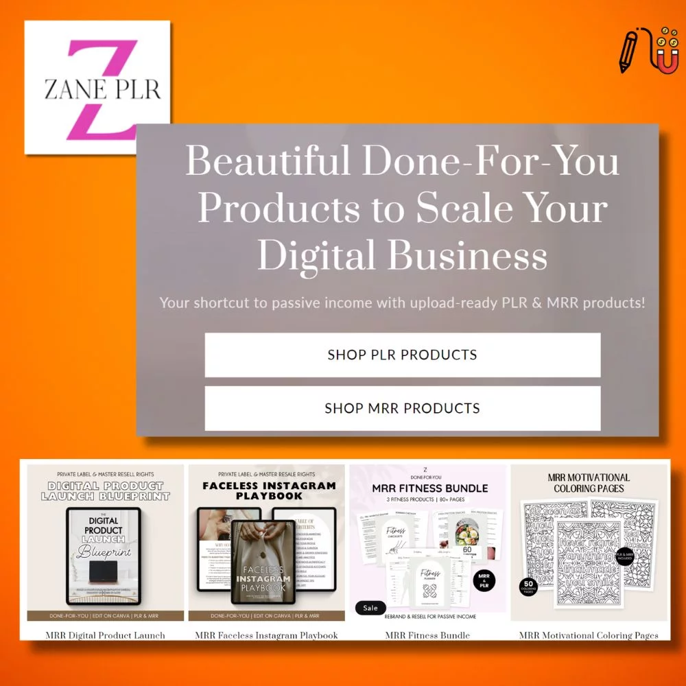 zane plr, plr canva template, plr printable, plr digital product