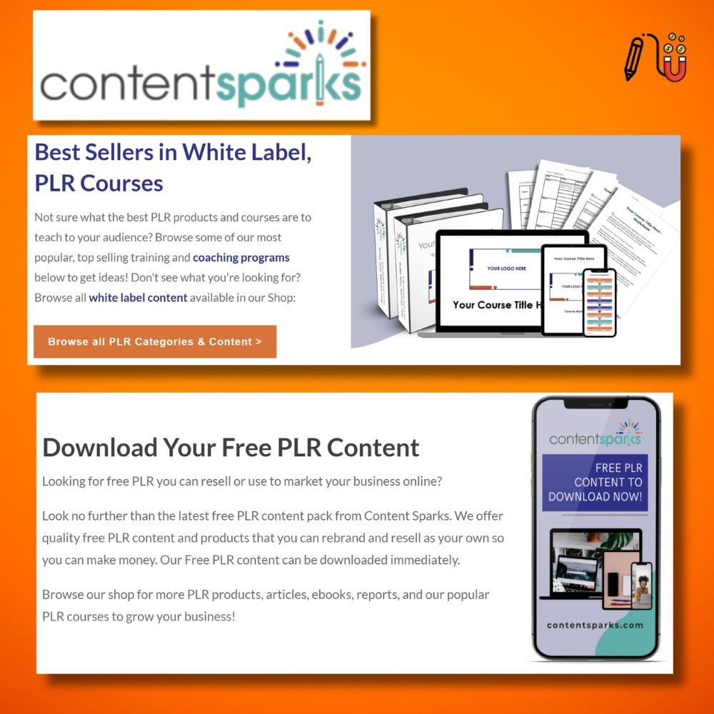 content sparks, plr digital product, plr content, coach plr template, canva template, high quality plr