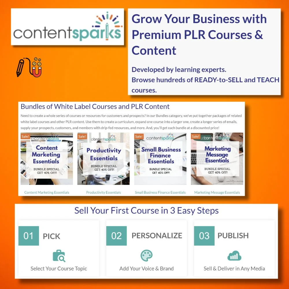 content sparks, plr digital product, plr content, coach plr template, canva template, high quality plr