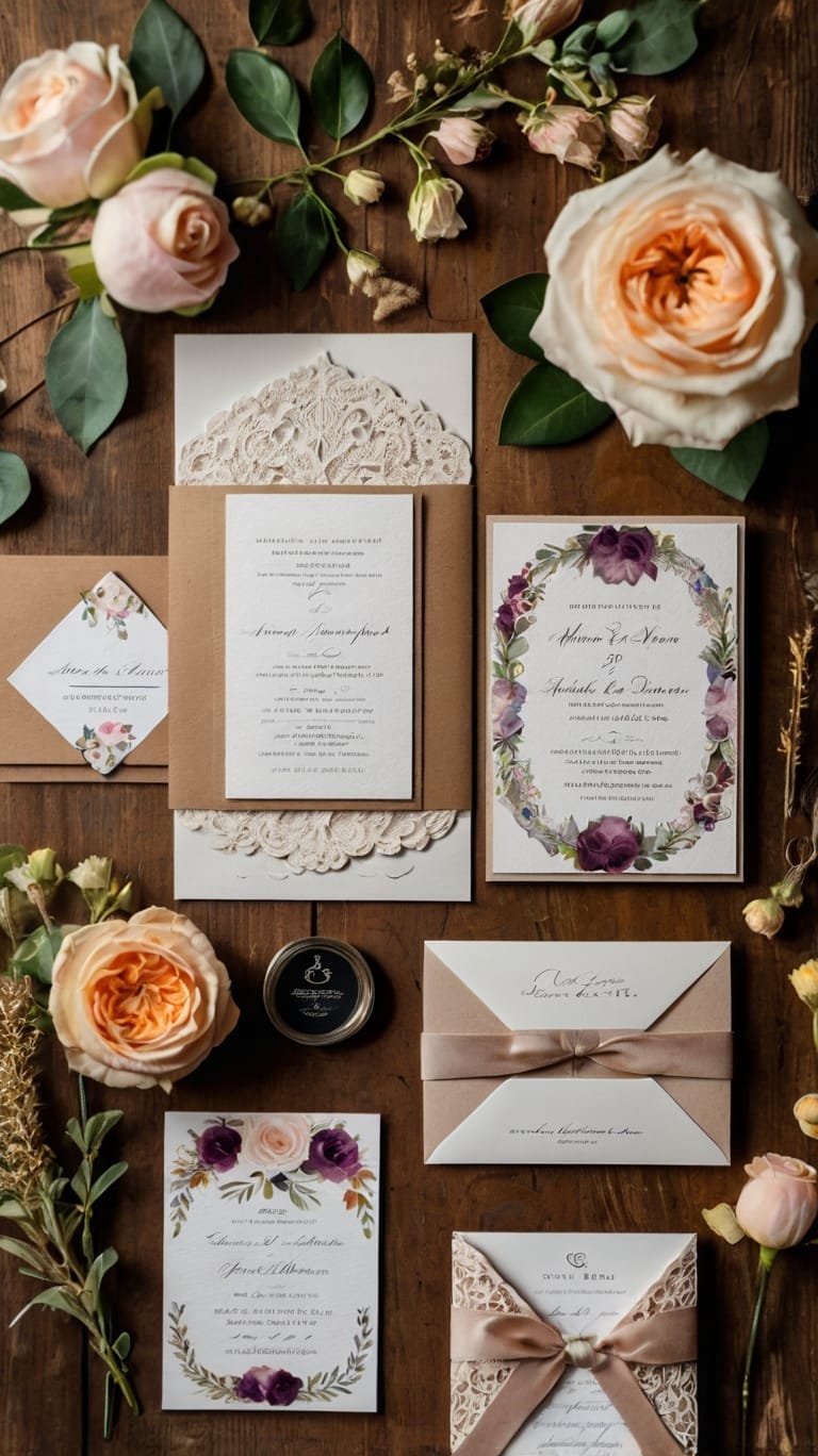 varieties of canva wedding invitation card design