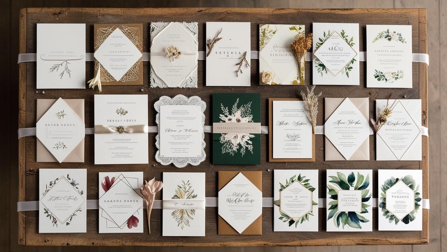 Color Palettes on wedding Invitation Design