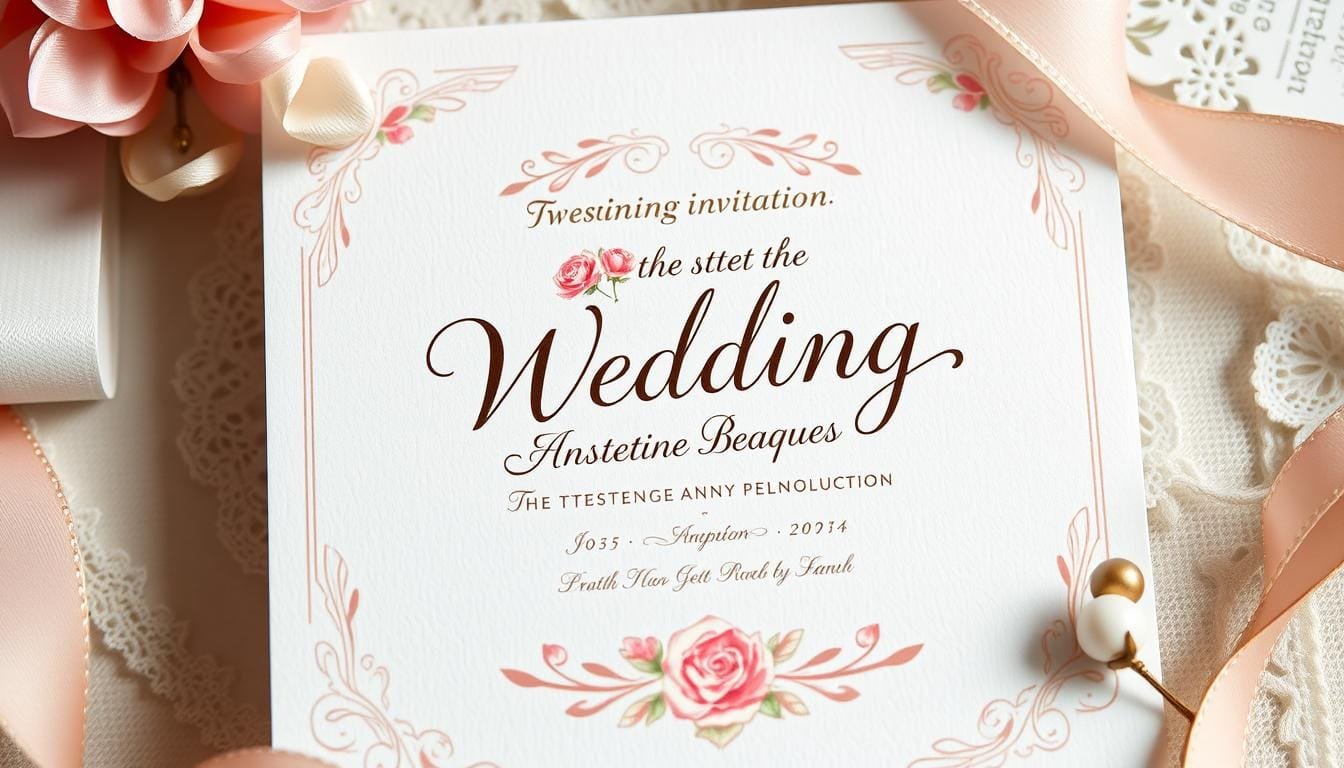 wedding invitation typography