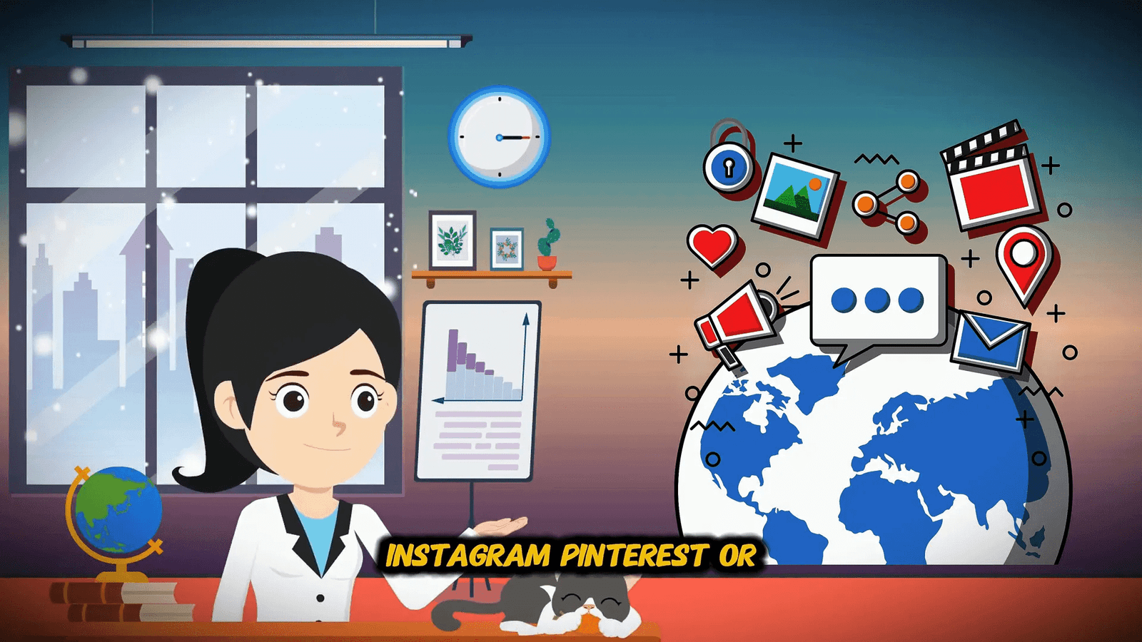 Screenshot of social media engagement example