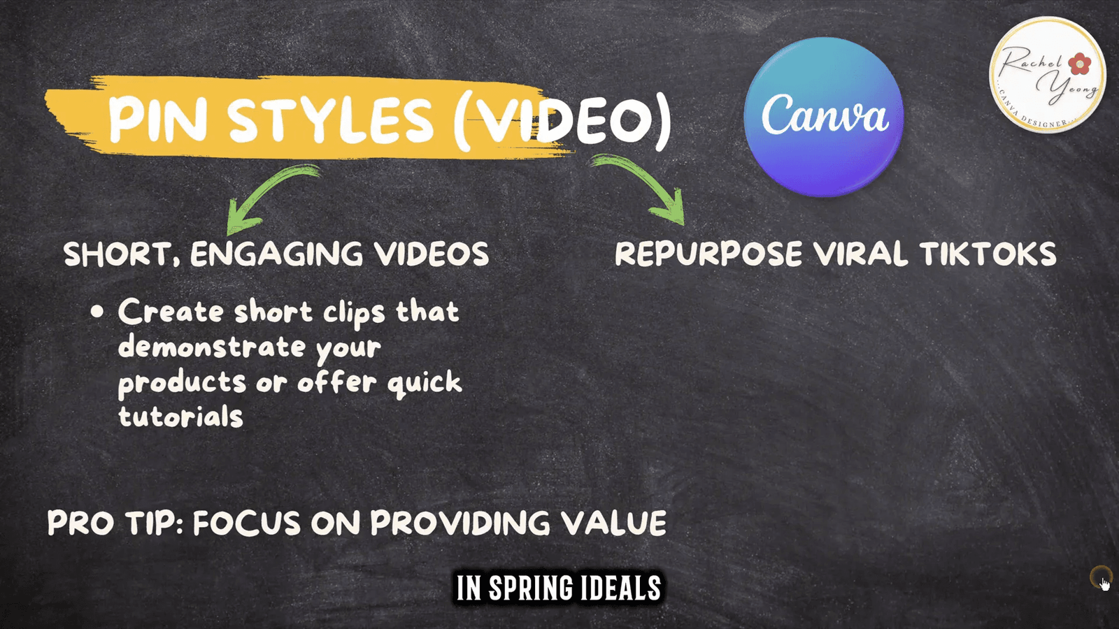 Value-driven content for Pinterest