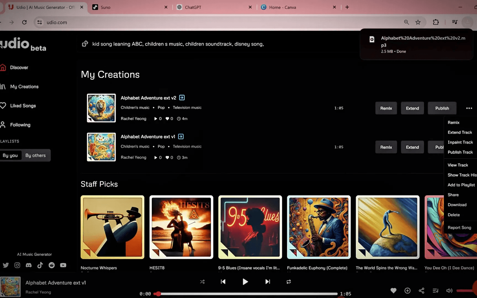 Exploring Suno.com for music creation
