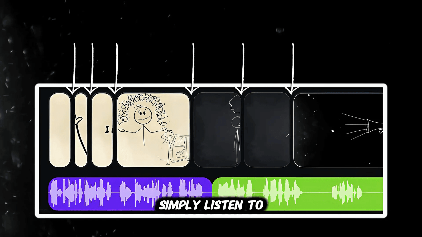 Choosing backgrounds for stick figure animations