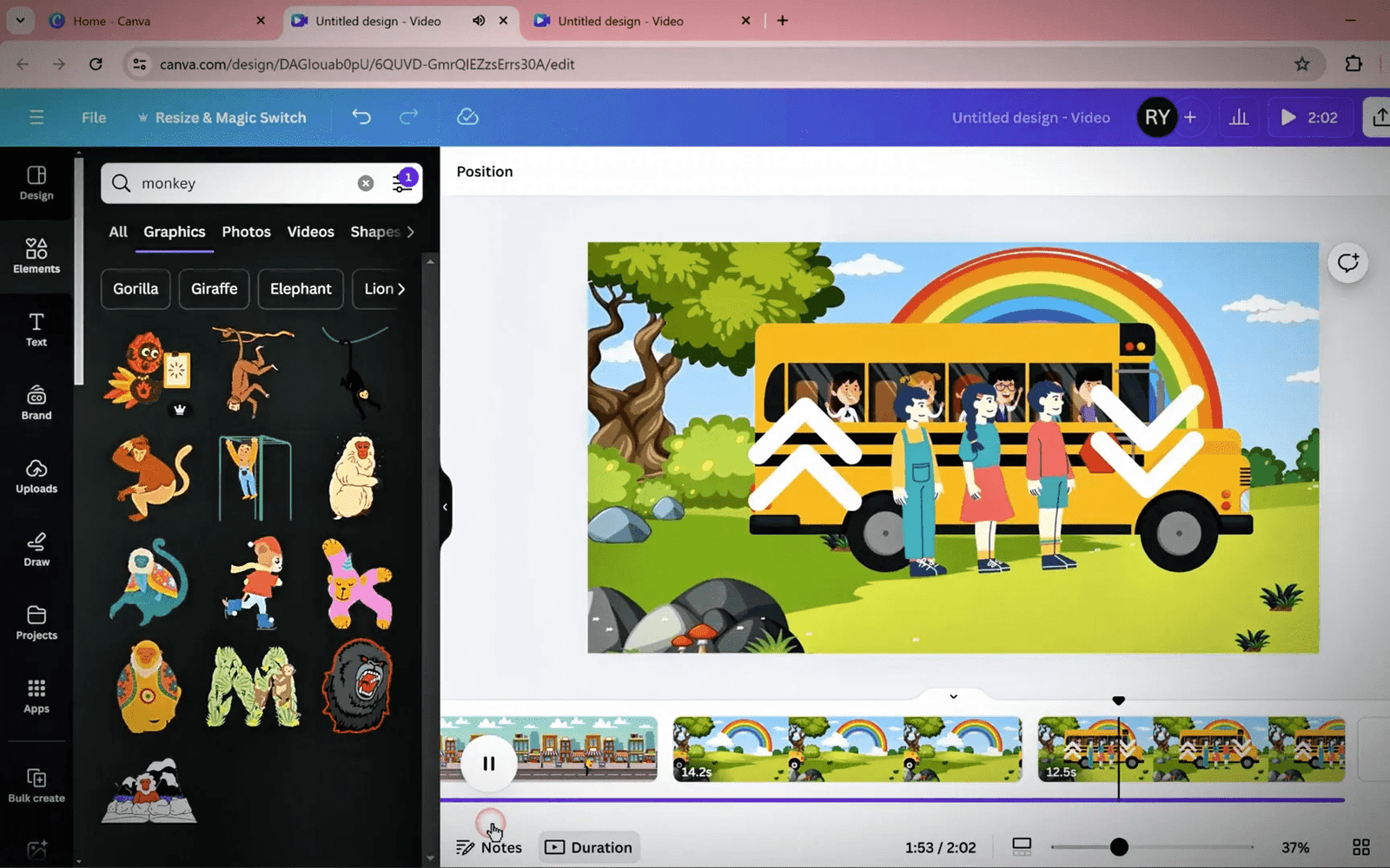 Enhancing kids animation video