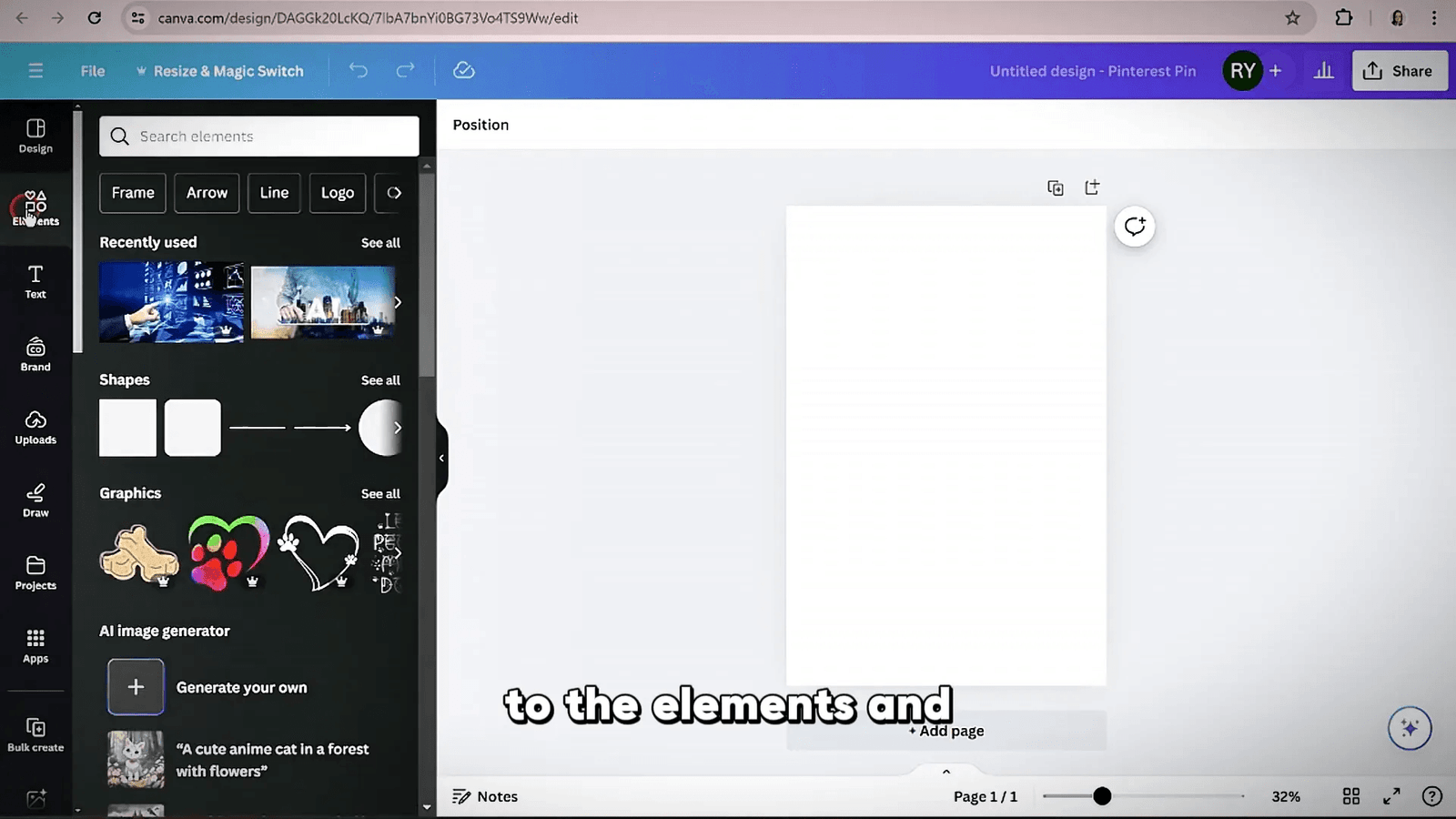 Using Canva AI Image Generator