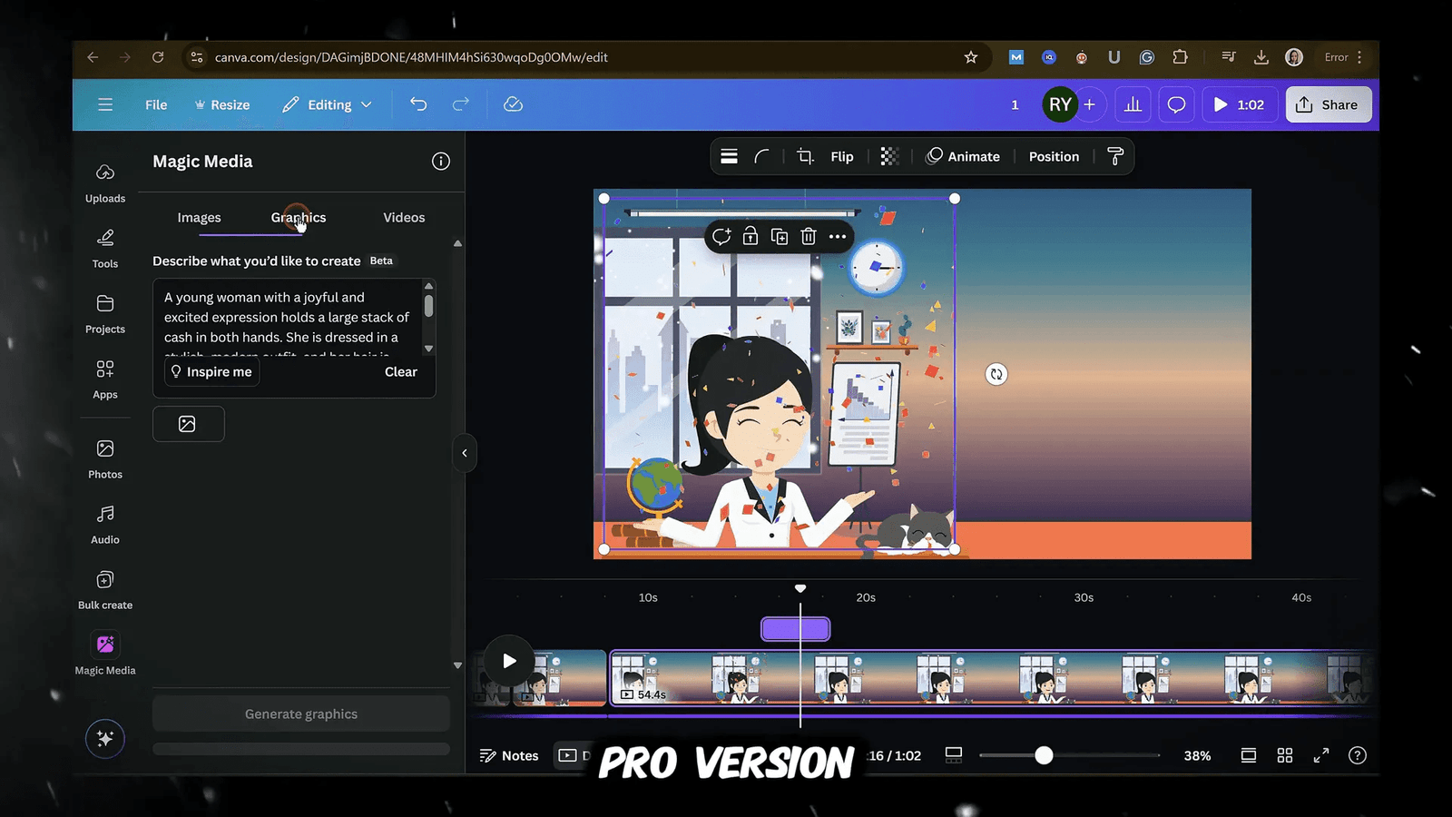 Using AI image generator in Canva