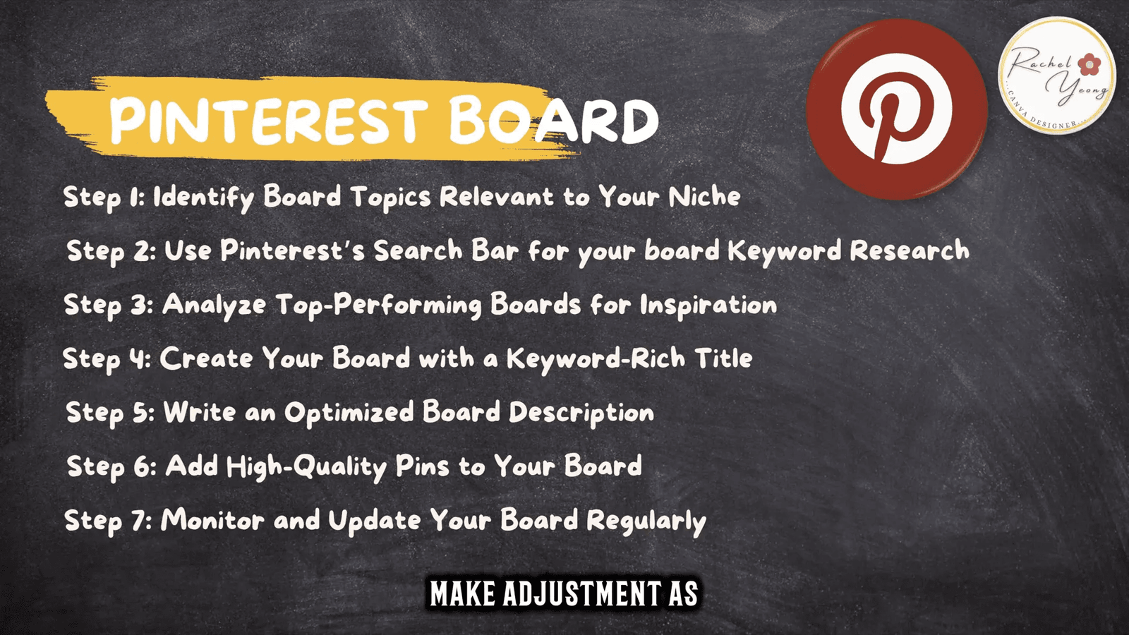 Ensuring profile visibility on Pinterest