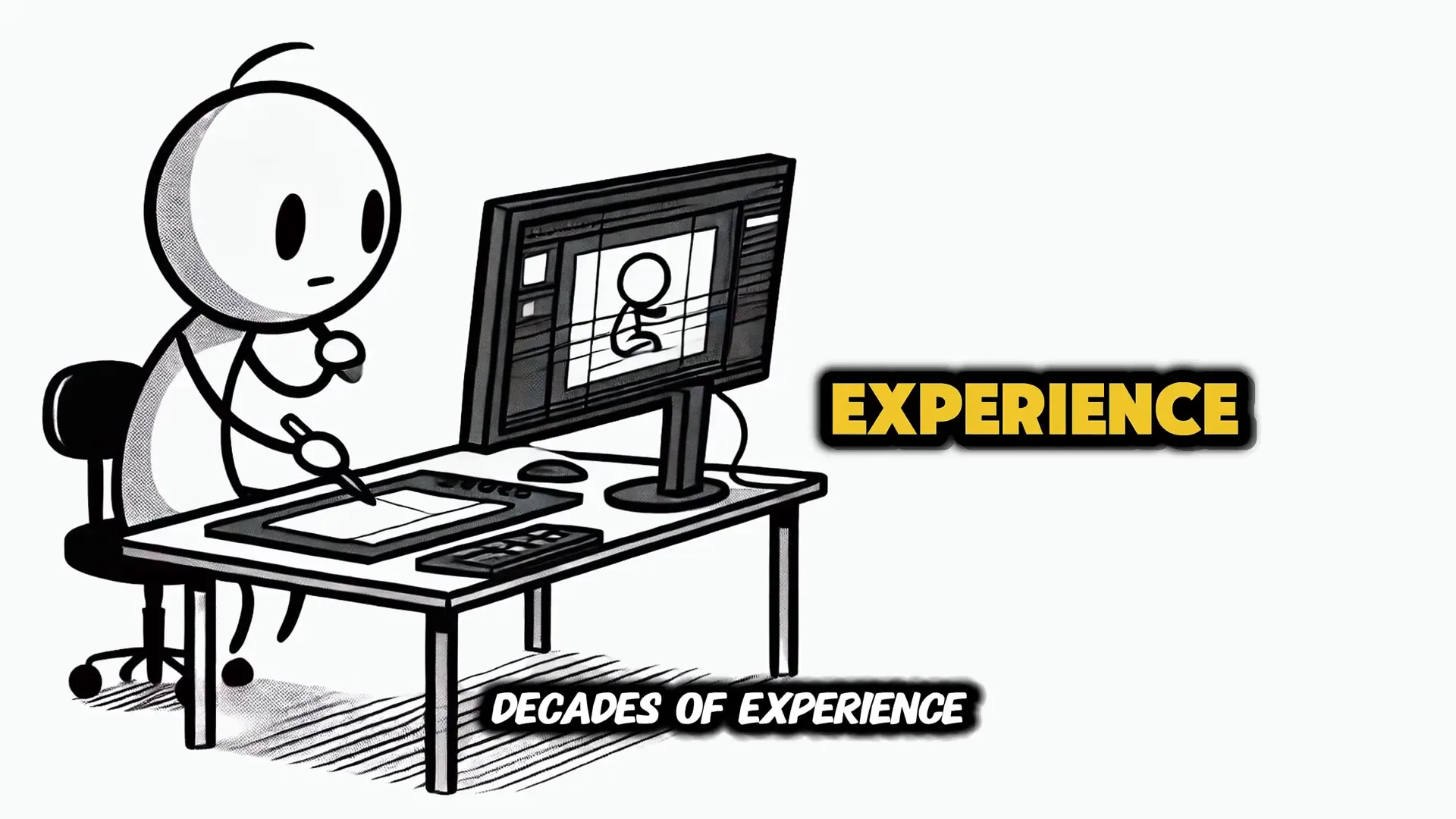 Example channel statistics showing success with stick figure animation