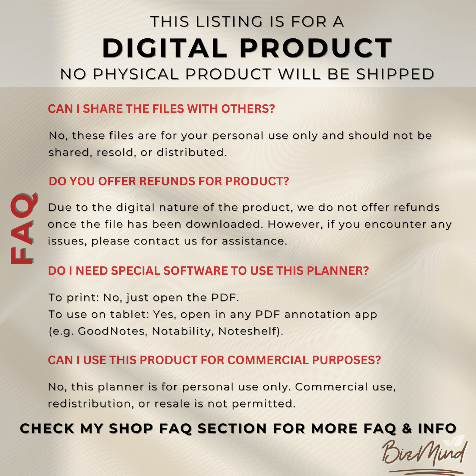 2026 Digital Planner PDF for iPad Minimalist Planner Daily Weekly Monthly Yearly GoodNotes Notability - Image 8