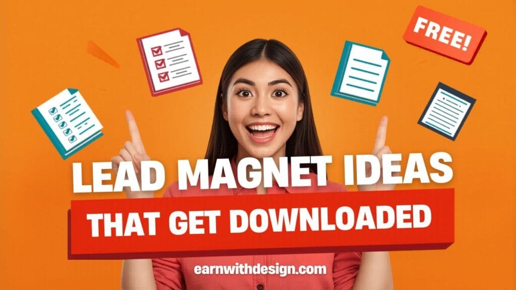 Easy lead magnet ideas for content creators - checklists, guides, templates, planners