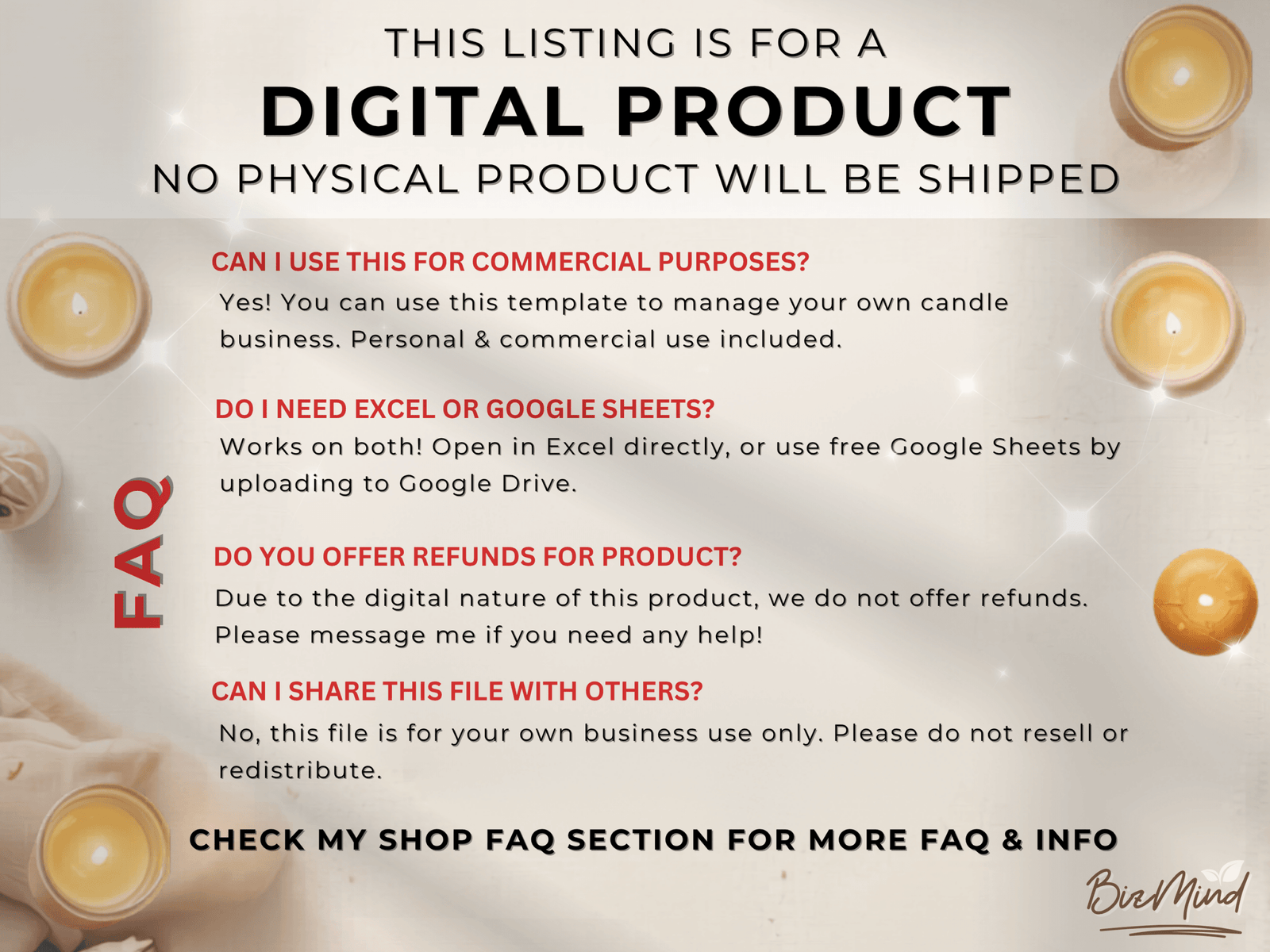 Candle Batch Record Sheet Excel | Candle Production Log Google Sheets | Candle Maker Batch Tracker | QC Checklist Instant Download - Image 12